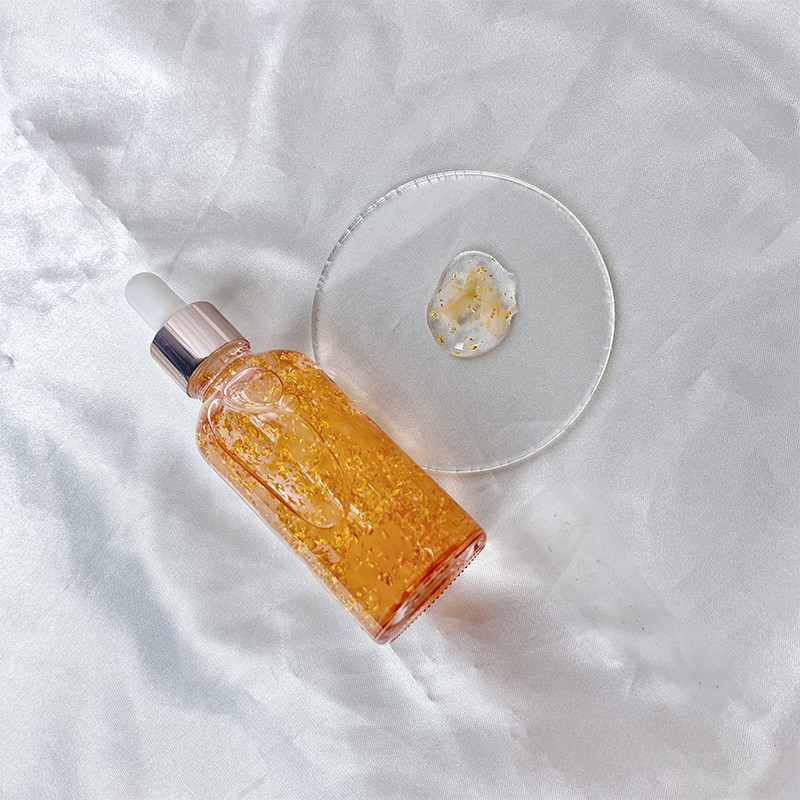 24K Gold Rose Petal Serum Anti Aging Glowing Skin Care Boost Face Serum