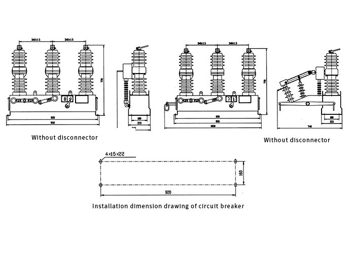 Copper Material Electrical Vacuum Breaker With Overload Protector IEC60898