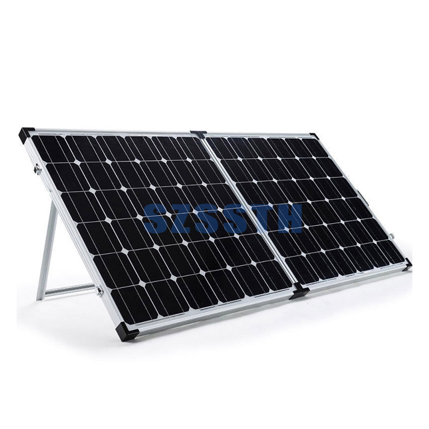 5.56A Glass Fold Up Solar Panels 250W 300W Portable Monocrystalline Solar Panel