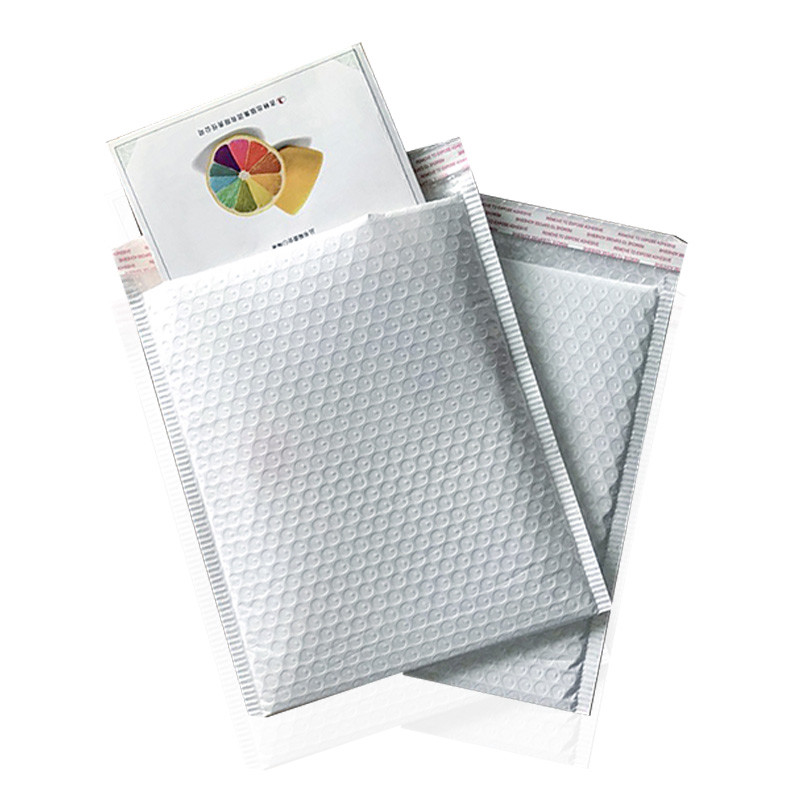 Disposable 4C Printing White Poly Bubble Mailers 6x10'' Eco Friendly