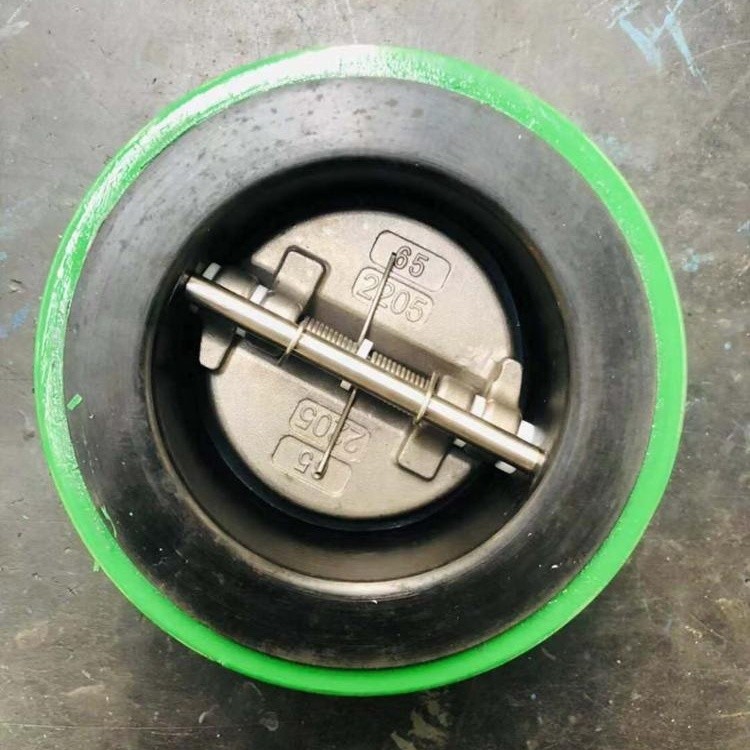 DN50 65 80 Stainless Carbon Steel SS304 EPDM NBR Single leaf thin disc Plate Check Valve In Stock
