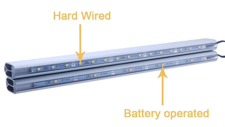 SILVER LED Driver/Battery Wardrobe Hanging Rob PIR Sensor 1500mm Cable A3170/A3370