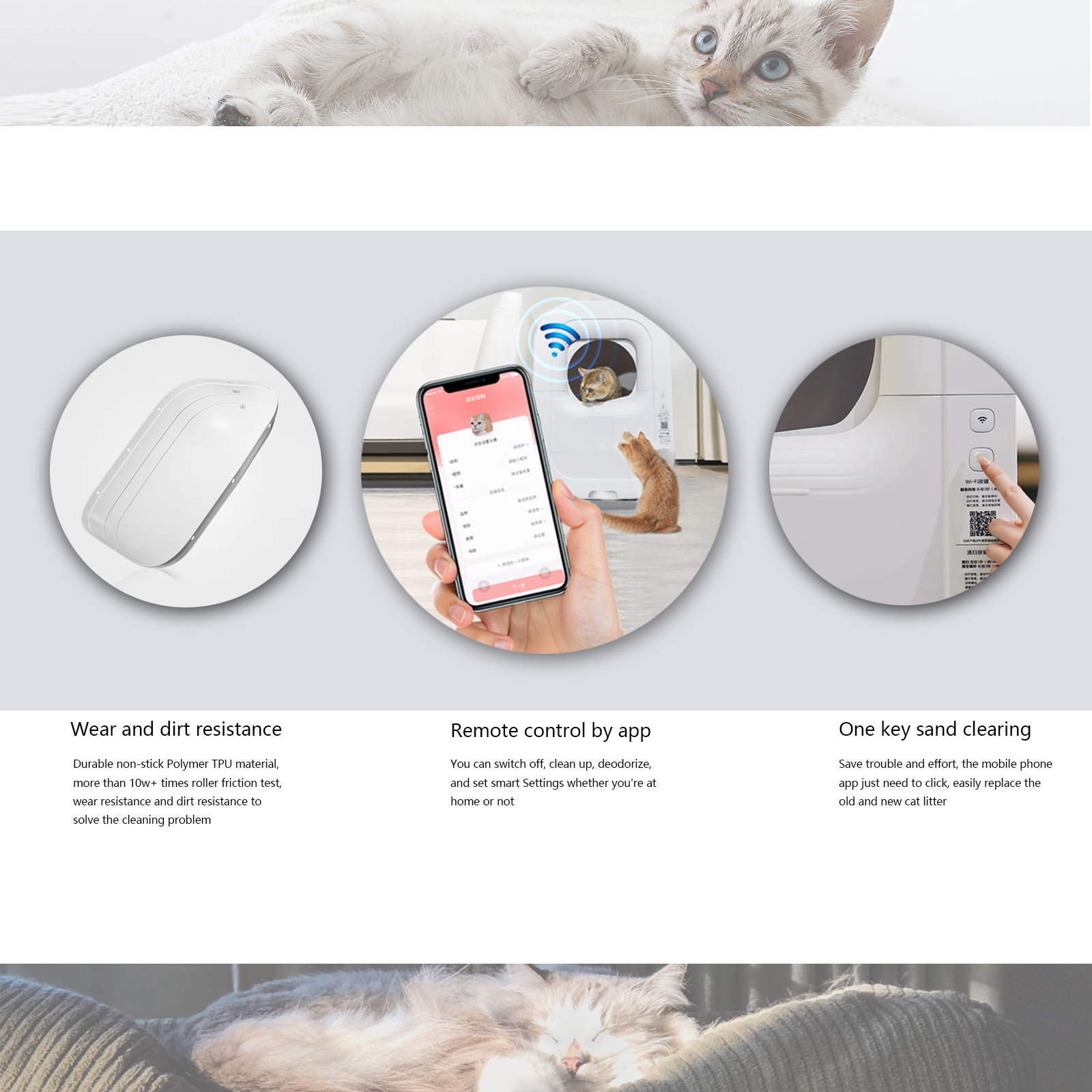 16L Warehouse Auto Phone APP Control Self Cleaning Automatic Cat Litter Box for Pet