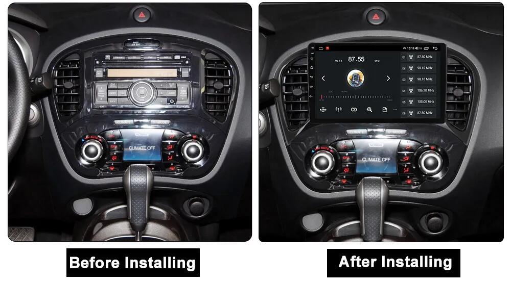 Android Car Radio 2+32GB 9 inch Car Dashboard Frame for Nissan Juke 2010-2016 Infiniti Car DVD Navigation Audio