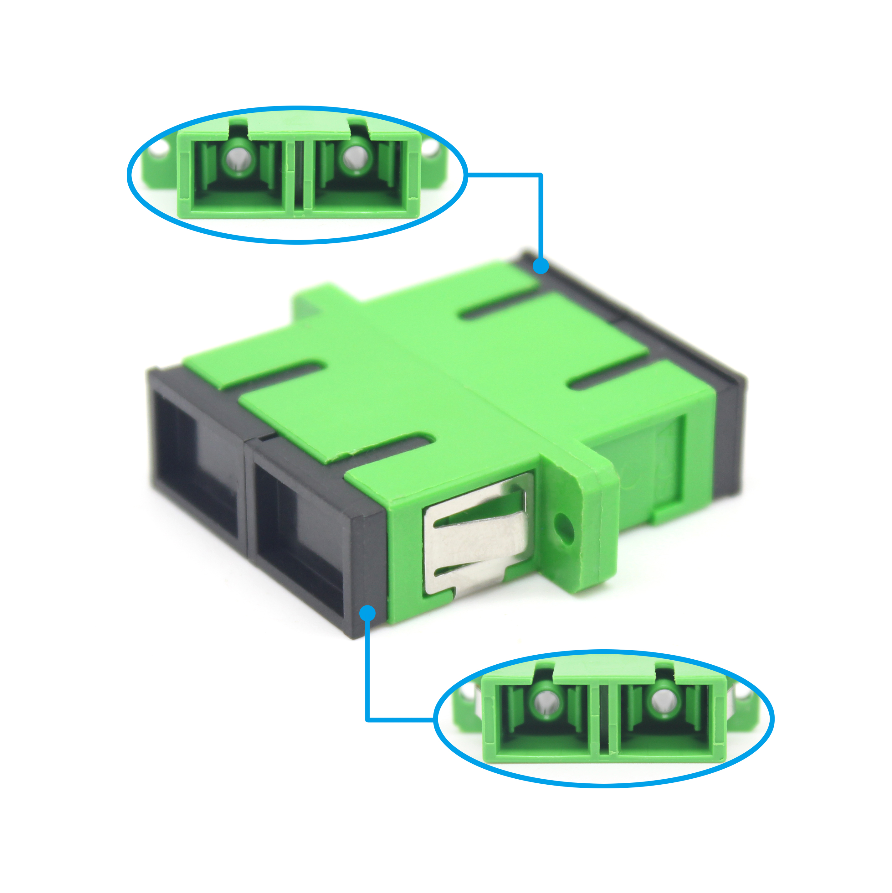 0.2dB Insertion Lose SC APC Single Mode Fiber Adapter for 3G Network Installation