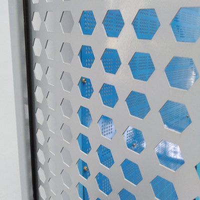 10mm Hexagonal Perforated Aluminum Sheet / Round Perforated Metal Polished