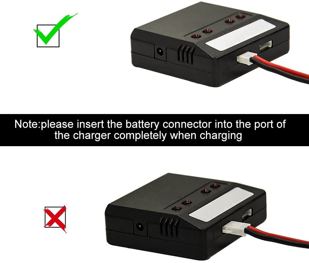U818A U817 Lithium Polymer Battery 3.7v 500mah Lipo Battery With X4 Charger