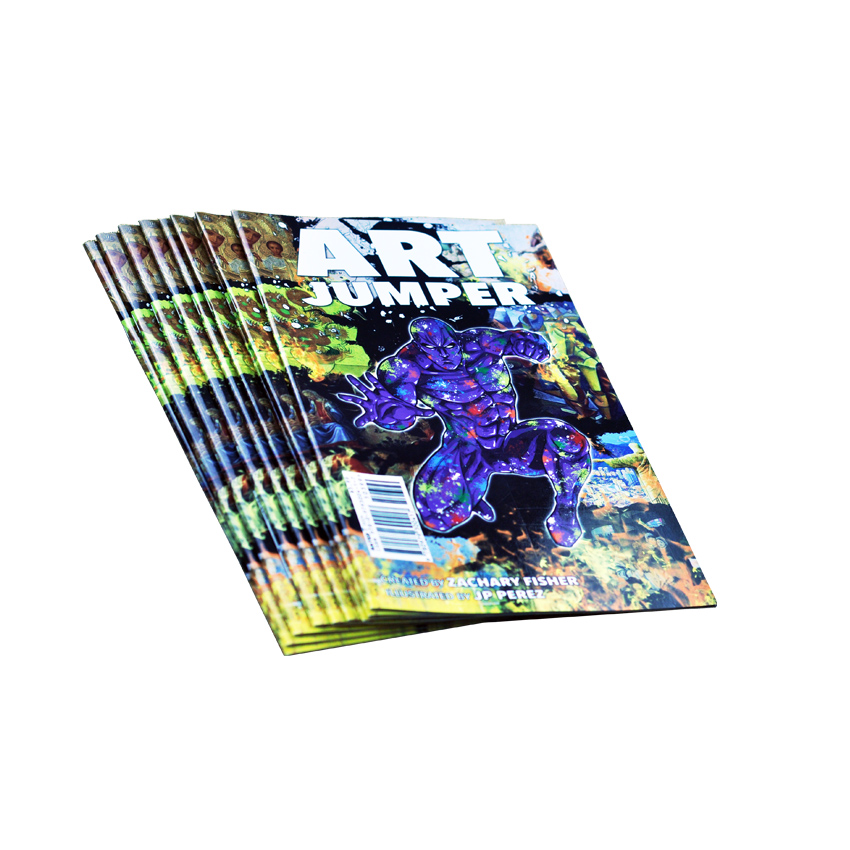 Glossy C2S Art paper Soft Cover Book Printing , 168x260MM Adult Comic Book Printing