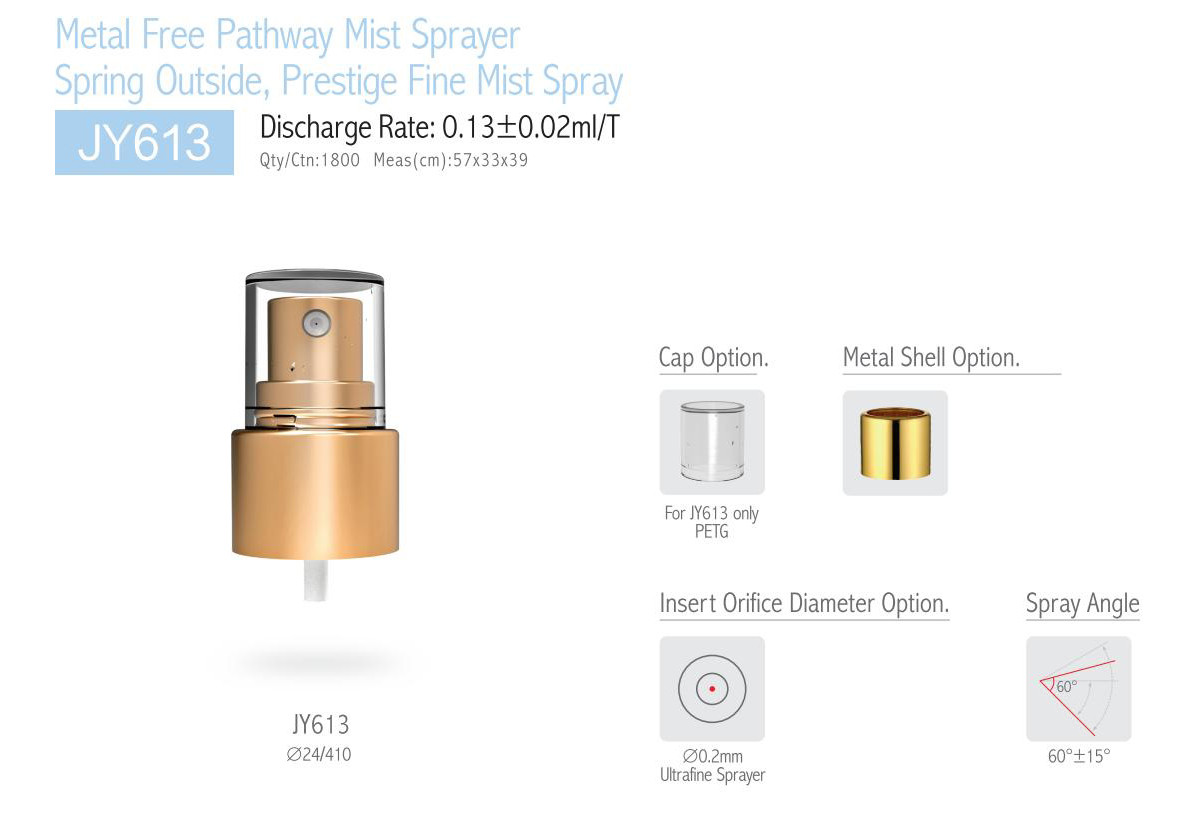 Metal Free Pathway Mist Spray JY613 Spring Outside Prestige Fine Mist Spray