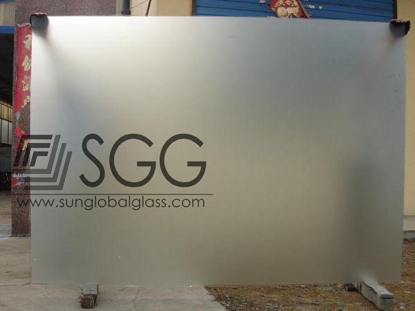 customized size frosted glass wall
