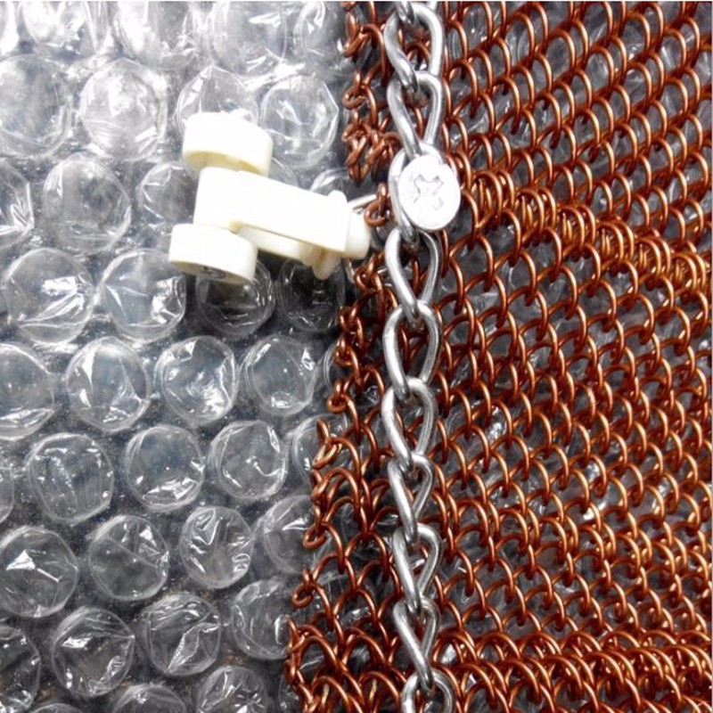 Bronze Diamond 1.2mm Wire Diameter Chain Link Curtain