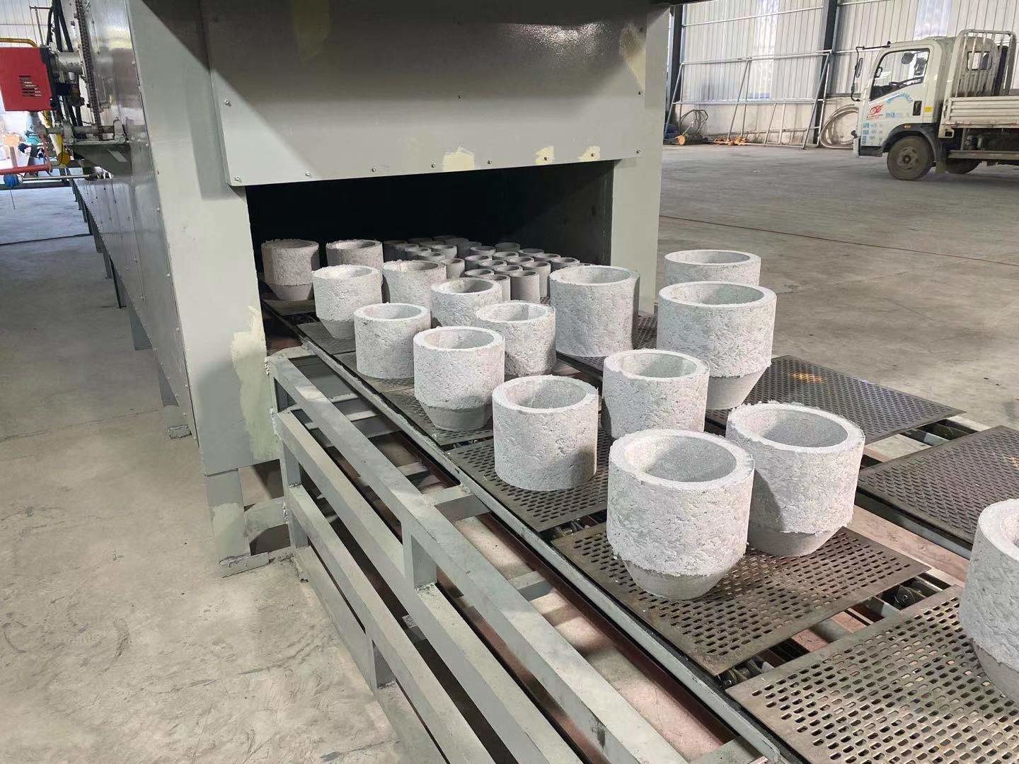 Automatic Casting Automatic Exothermic Sleeve Riser Molding Machine With Metal Drying Line