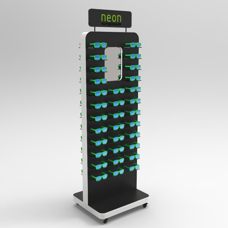 Retail Sunglasses Display Stand Metal Glasses Display Rack For Store
