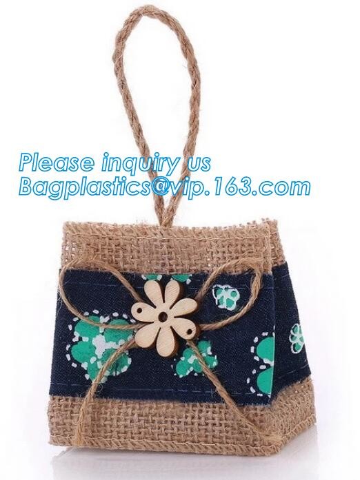 Natural Burlap Tote Shopping Bags Reusable Jute Bags with Full Gusset with Handles Laminated Interior tote shopper pack