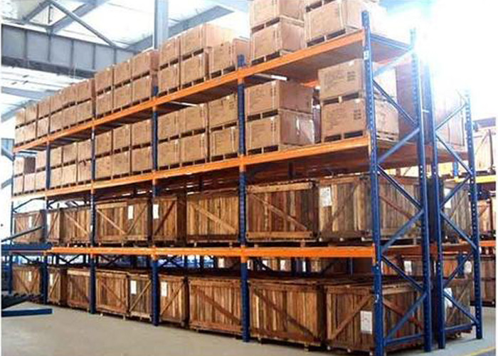 Welding 600mm Pallet Storage Shelves Heavy Duty Racks For Warehouse