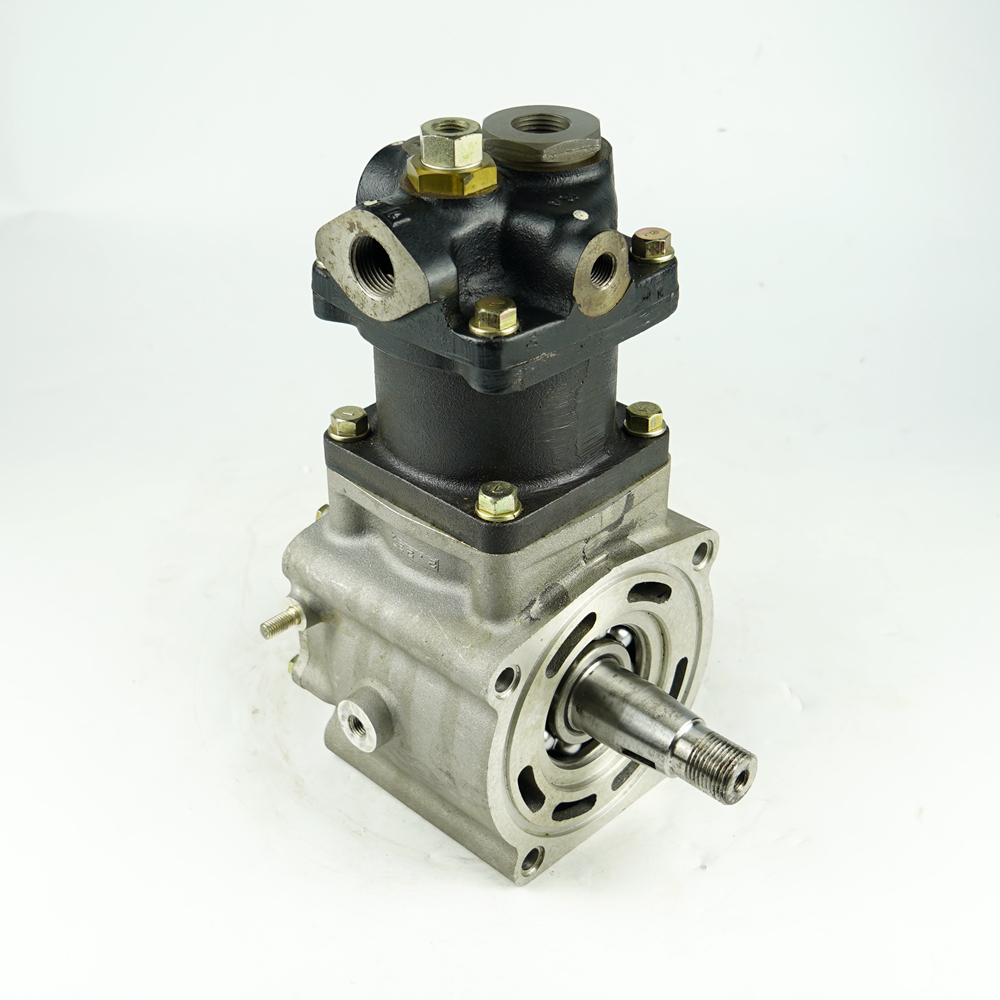 China Manufacturers Japanese Truck Diesel Engine Pneumatic Air Brake Compressor for 6WA1 Double cylinder Iron Cover Engine