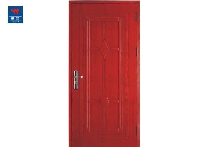 Interior Fireproof Solid Wood Door Single carved Fire Rated Wood Door Fire Door