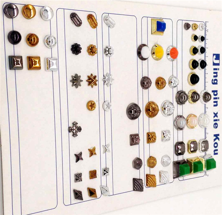 Plastic rivets, ABS plastic pearls,Various accessories /Rivets of various shapes Gun,nickle,gold 6mm 8mm 10mm 12mm