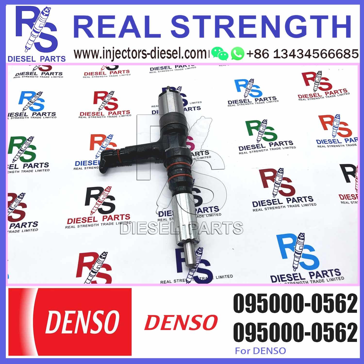 6218-11-3101 6218113101 Common Rail Fuel Injector 095000-0562 0950000562 For PC600-8 PC600-7 PC600-6 6D140E 6D140 Engine