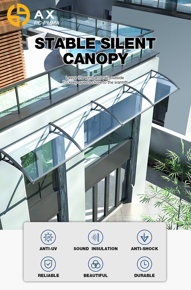 Awnings 20mm 800*1000mm Polycarbonate Solid Sheet