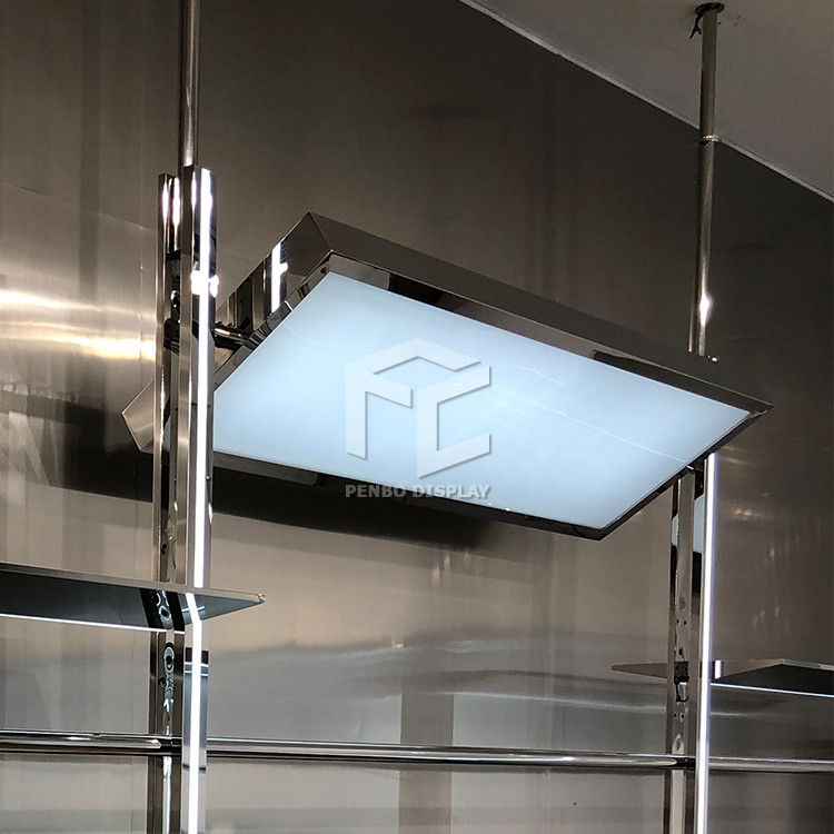 CNC Clothing Display Rack Powder Coated Display Store Furniture