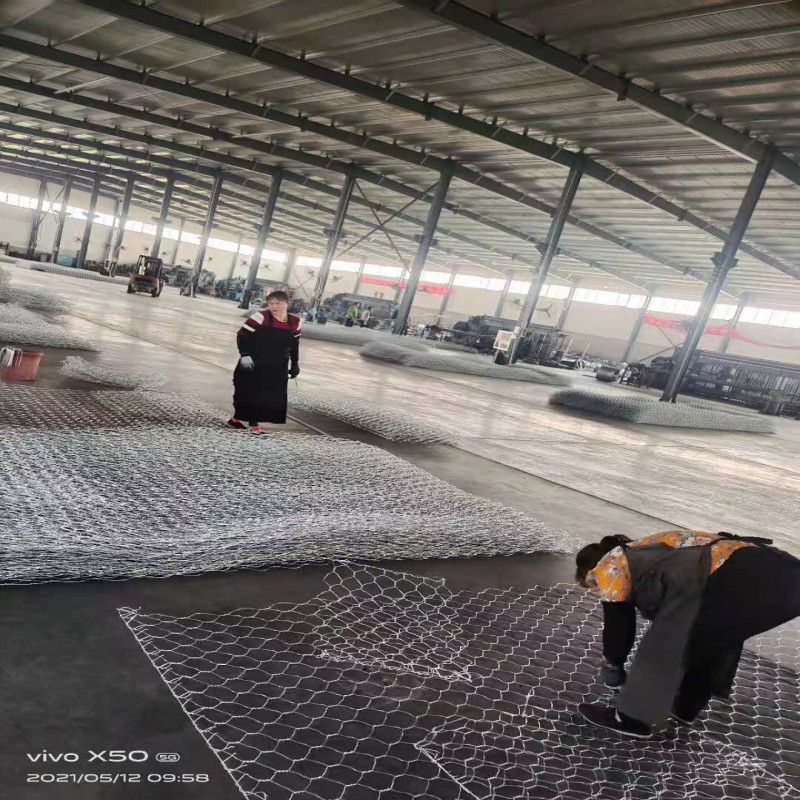 1x1x1m Galvanized 80 X 100mm Gabion Welded Wire Mesh Square Hole