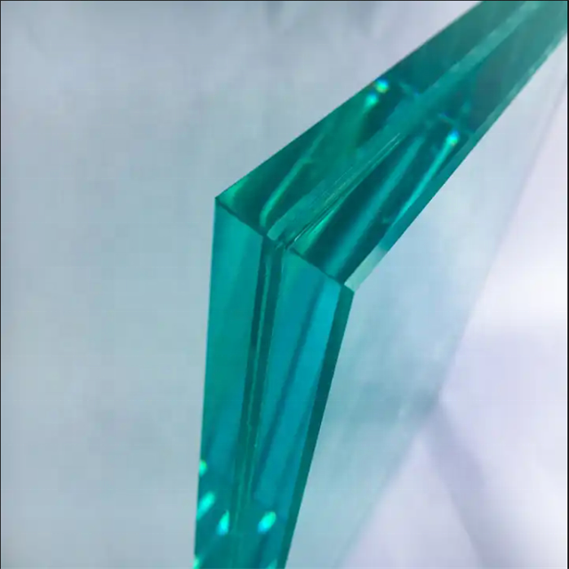 Supermarket Laminated Safety Glass Spiral Staircase Handrail for Indoor Decoration