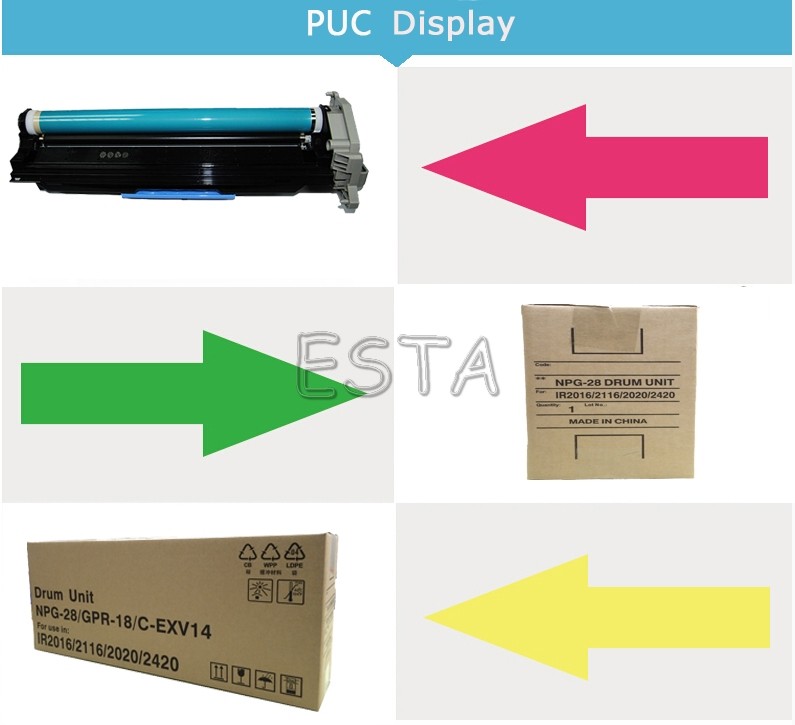 Canon C - EXV14 / NPG - 28 Imaging Drum Unit Compatible IR2016 / IR2018