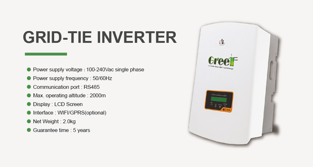 Customizable On Grid Solar System Solar Power System 100-240Vac single phase