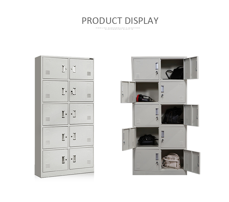 5 Tiers 10 Doors Knocked Down Structure Steel File Storage Locker