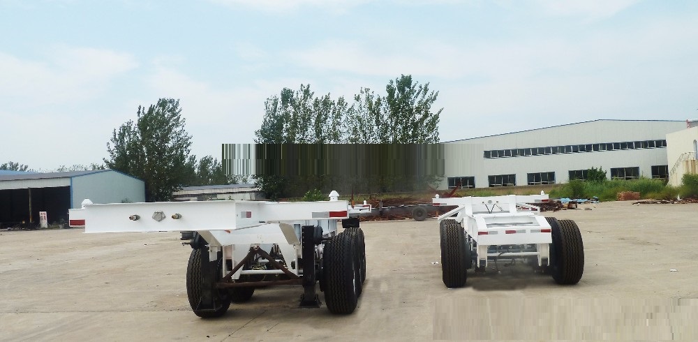 20ft Skeletal Superlink Tandem Semi Trailers Bi-train Trailer with Electric 24V 7 ways
