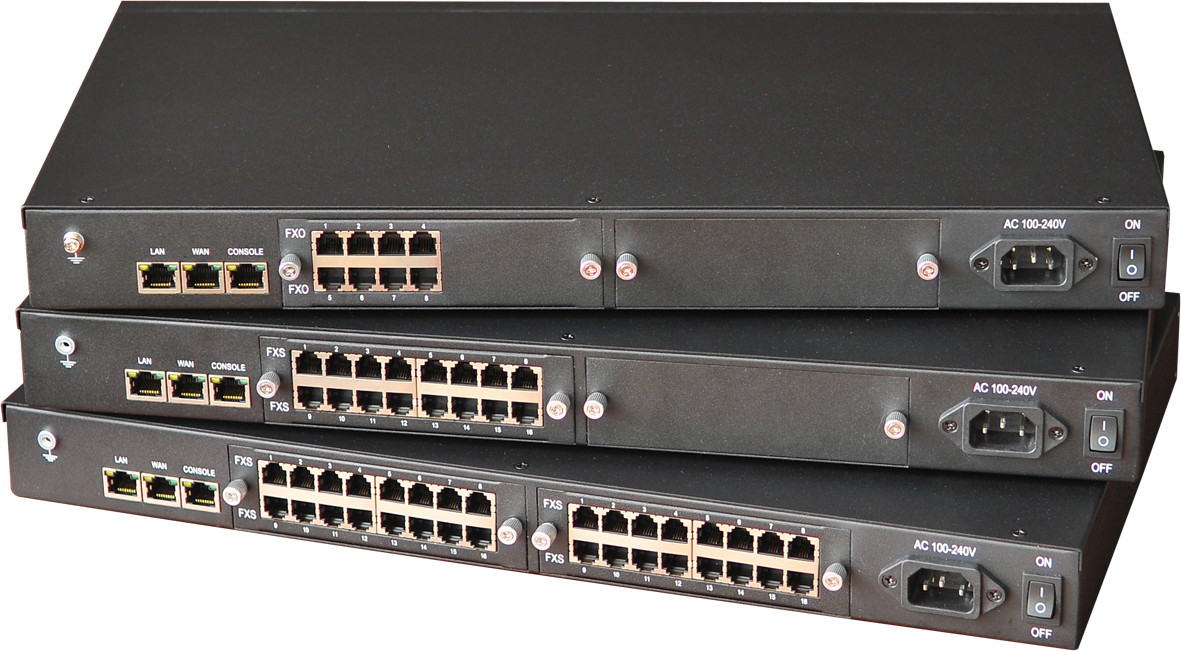 VoIP Gateway with 8/16/24/32 FXO FXS Ports for IP PBX, Call Termination