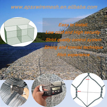 5mm Erosion Control Gabion Baskets 2mx1mx1m Corrosion Resistance