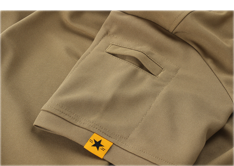 Knitted Polyester Cotton Polo T Shirts Breathable Short Sleeve For Men