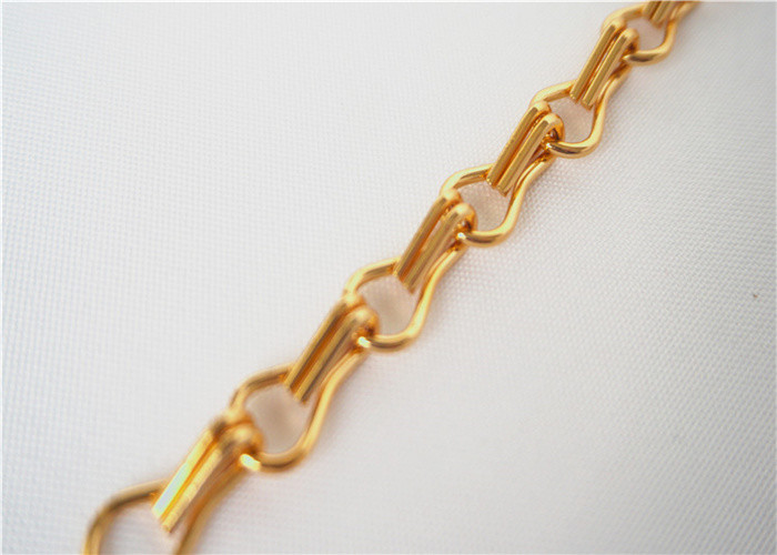 1.6mm Stainless Steel Mesh Chain Link Curtain Flexible For Partition Wall 90*210cm