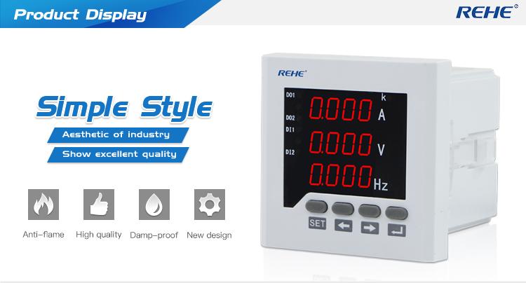 Data Logger For Current Voltage Frequency Digital Analog Single Phase Combined Meter RH-UIF73