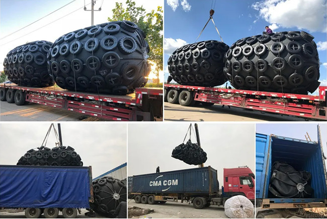 High Pressure Yokohama Floating Fender 80kpa With Bare Packing