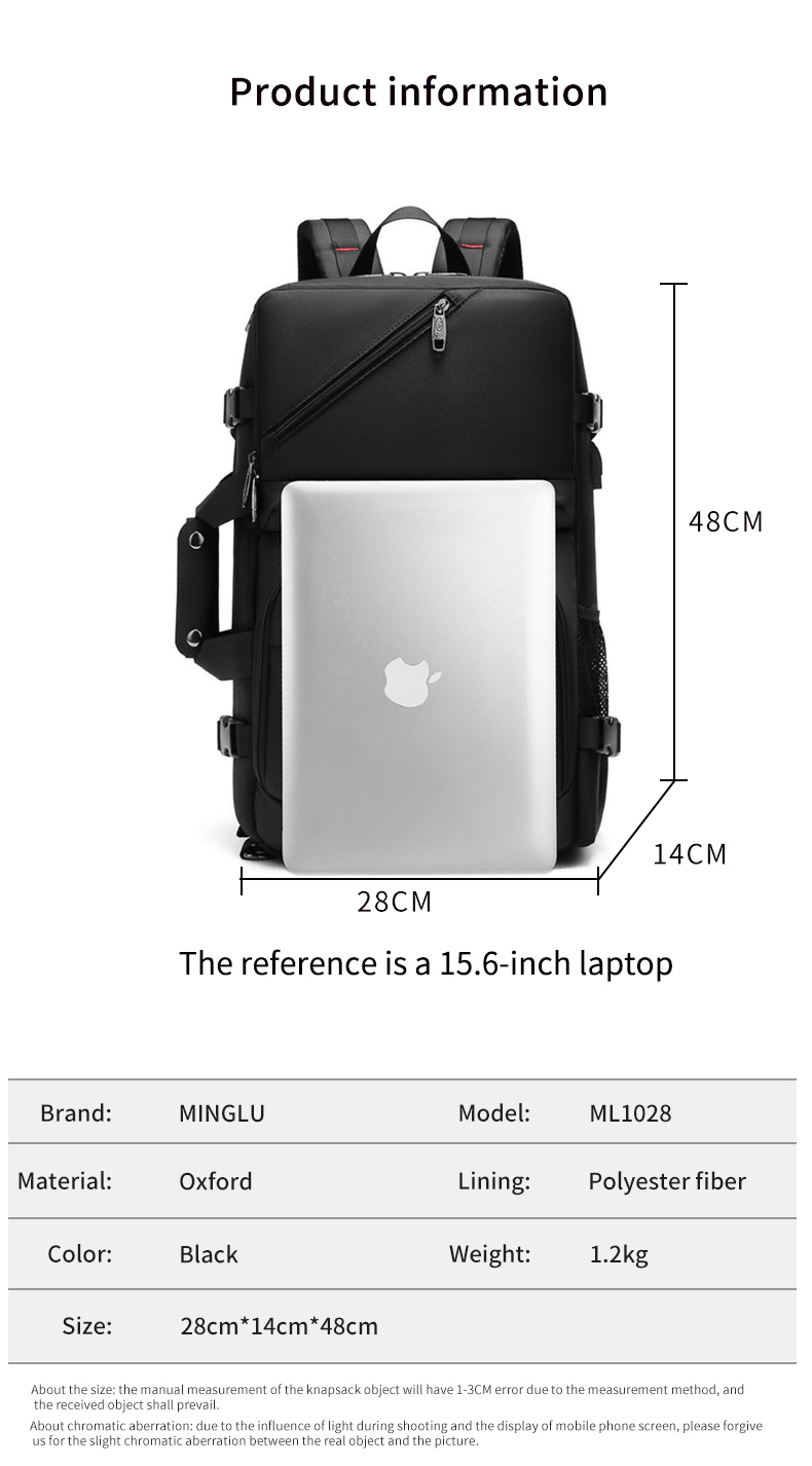 Multifunctional Waterproof Business Backpack Accept Customizable Logo