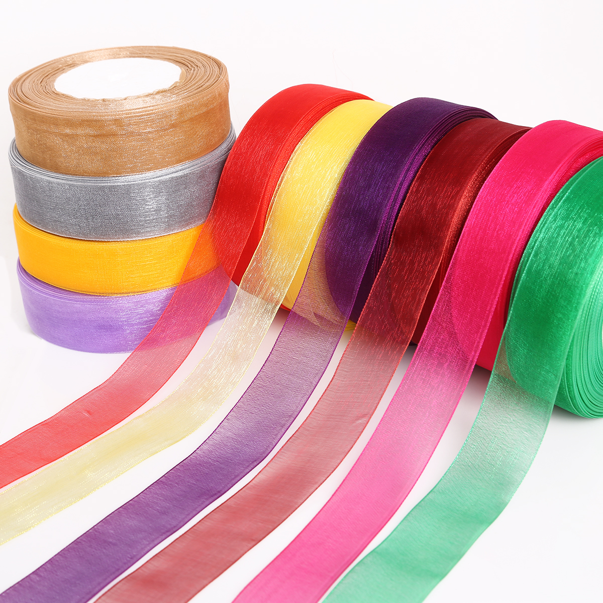 best selling wired ribbon christmas rainbow ribbon trims