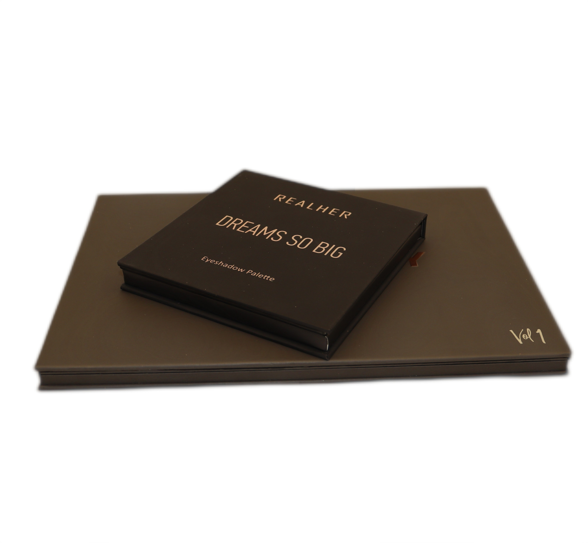 Custom Empty Eyeshadow Palette With Mirror 24 Holes Cardboard material