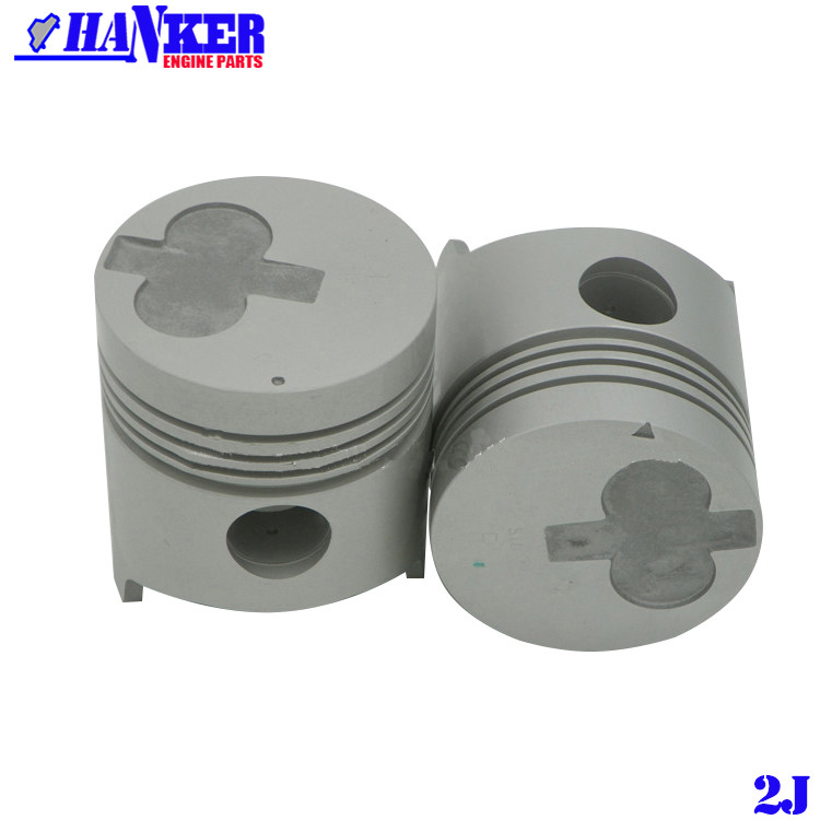 Toyota 2J Diesel Engine Piston With Pin Clips 13101-48013 4 ring