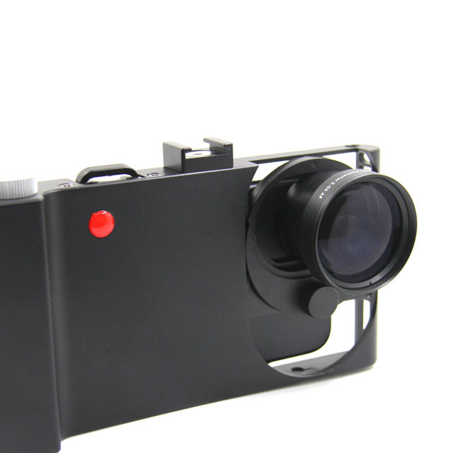 Black Cell Phone Wide Angle Lens 2.0X Super Wide Angle Phone Camera Lens