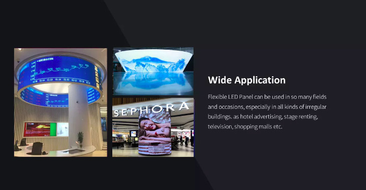Indoor Flexible Curved Led Screen Panel P1.875 P2.5 P3 P4 P5 P6