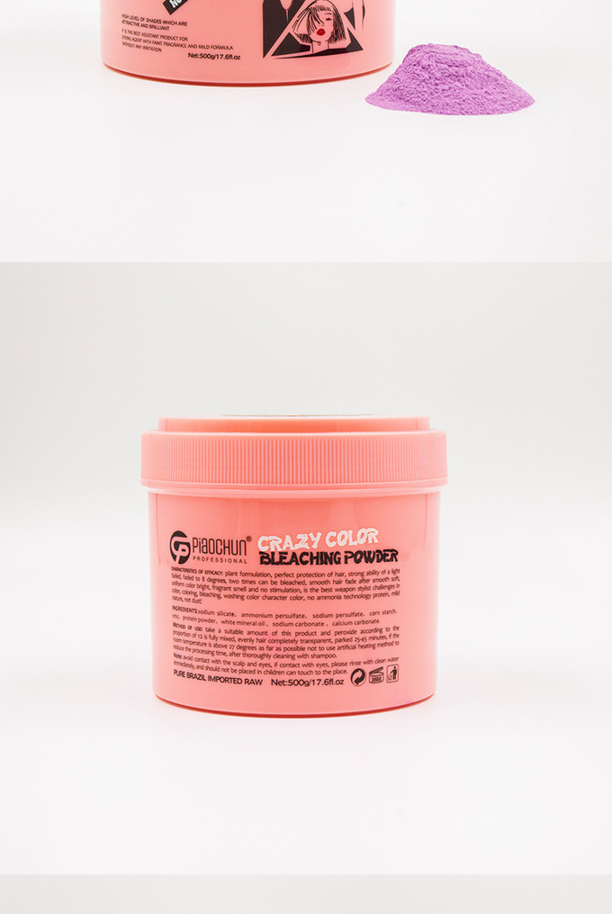Convenient Professional Permanent Hair Color Powder 500G Ammonia Free Salon Use