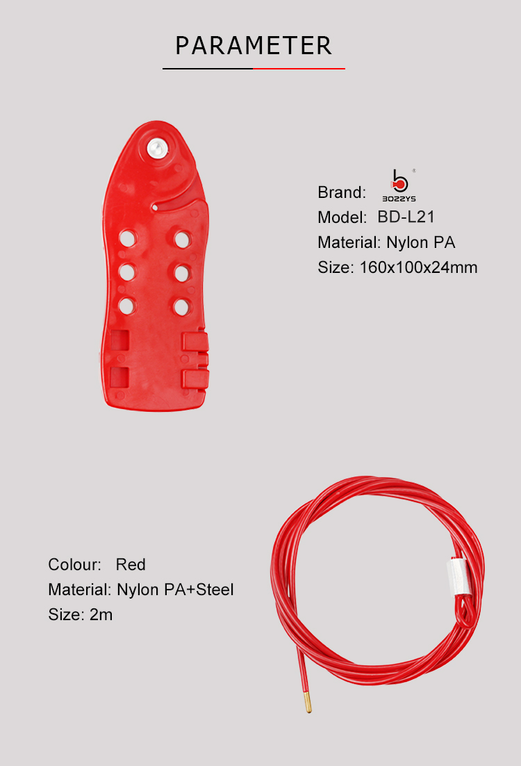 BOSHI High Security Simple Operation Cable Diameter 4Mm Cable Lockout