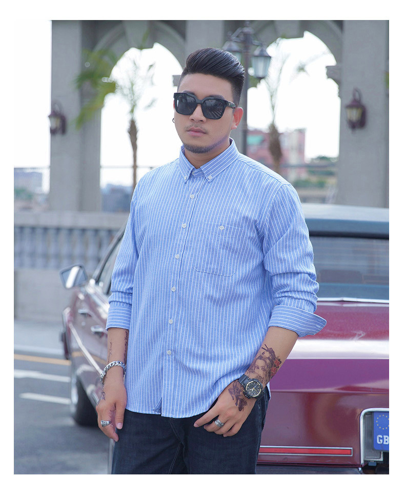 Customized Logo Printing Fashion Autumn Mens Long Sleeve Shirts Plus Size Men's Shirts