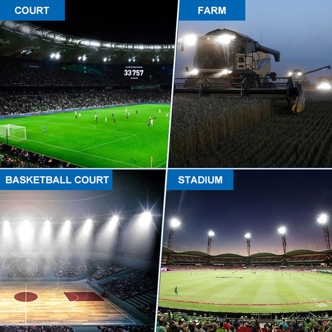 ODM 600W Led Stadium Light For Football Field 265V MeanWell ELG Driver