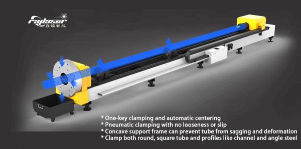 Industry CNC 1000w Metal Tube Fiber Laser Cutting Machine steel tube laser