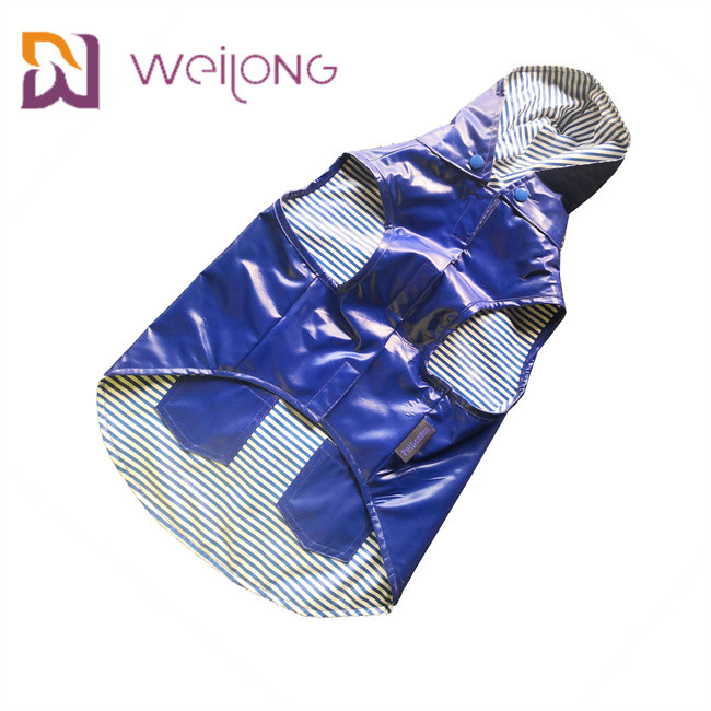 True Pocket Velcro Opening Medium Dog Raincoat Customized Double Sided