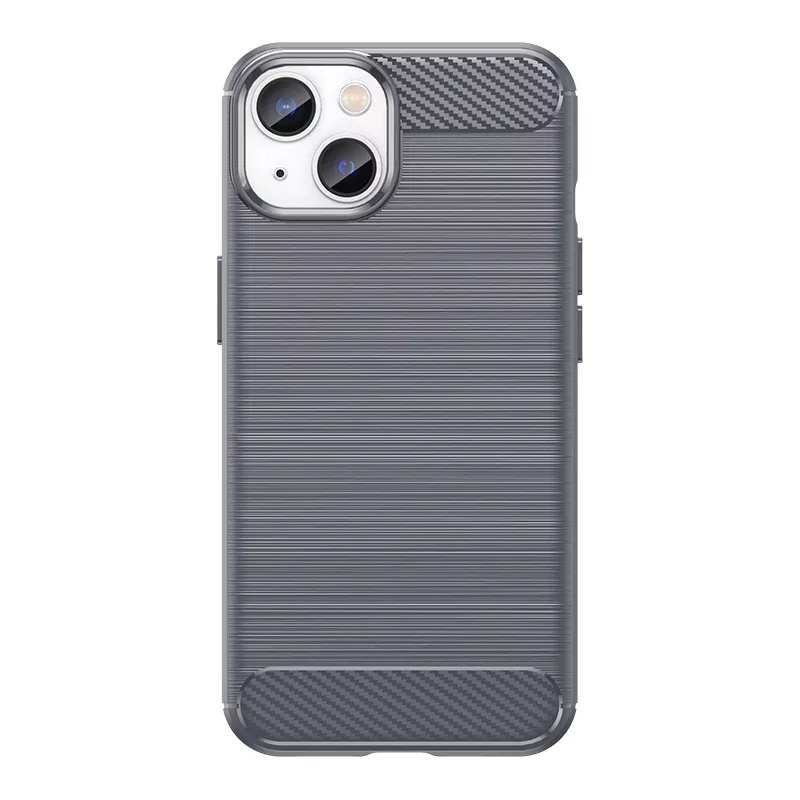 Thin Carbon Fiber Tpu Silicone Cell Phone Cover For Iphone 13 14 Pro Max Smart Mobile Phones Case Sports Design Style